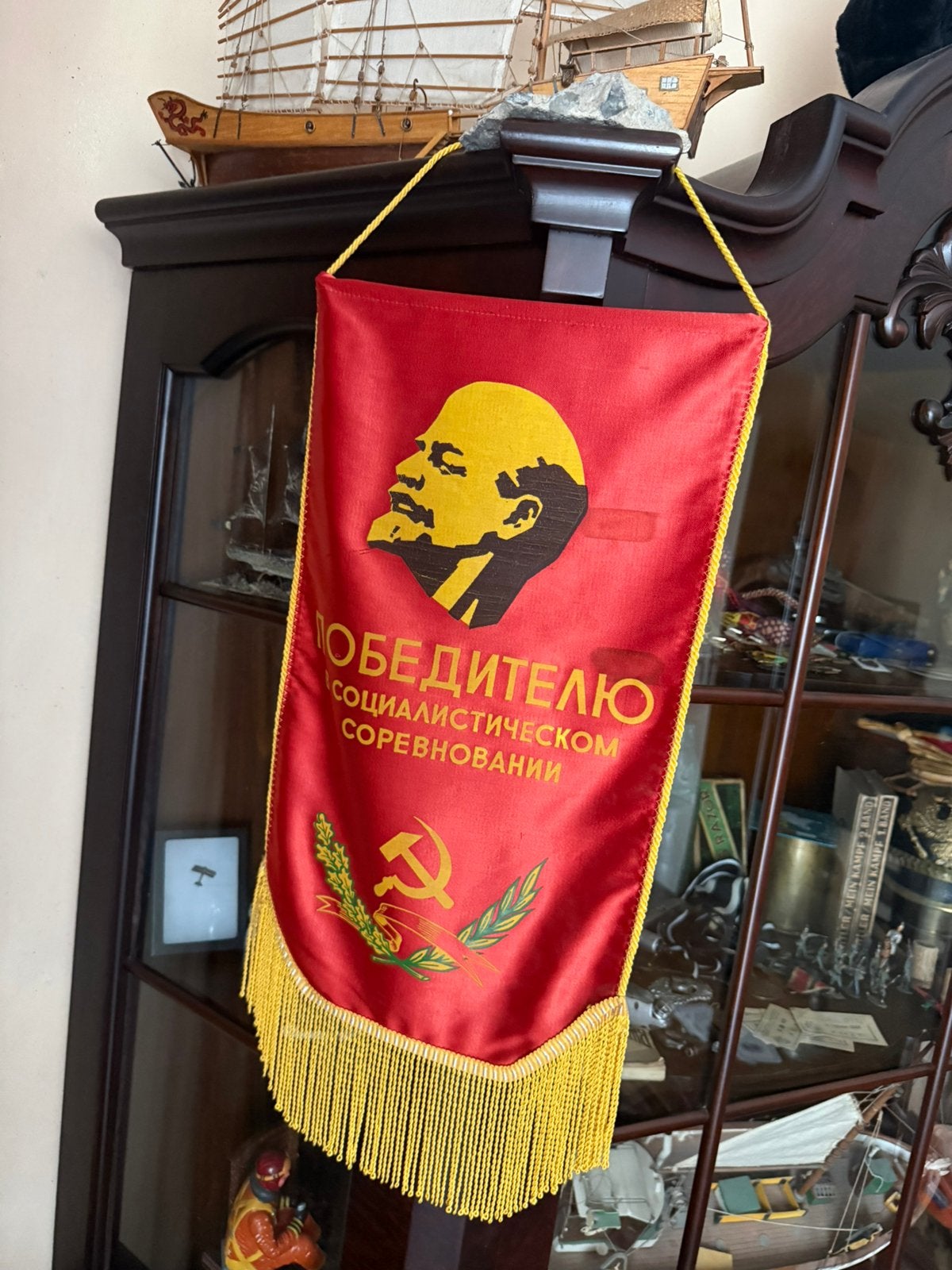Lenin, Diversen, Vlaggen en Wimpels, Ophalen of Verzenden, Zo goed als nieuw