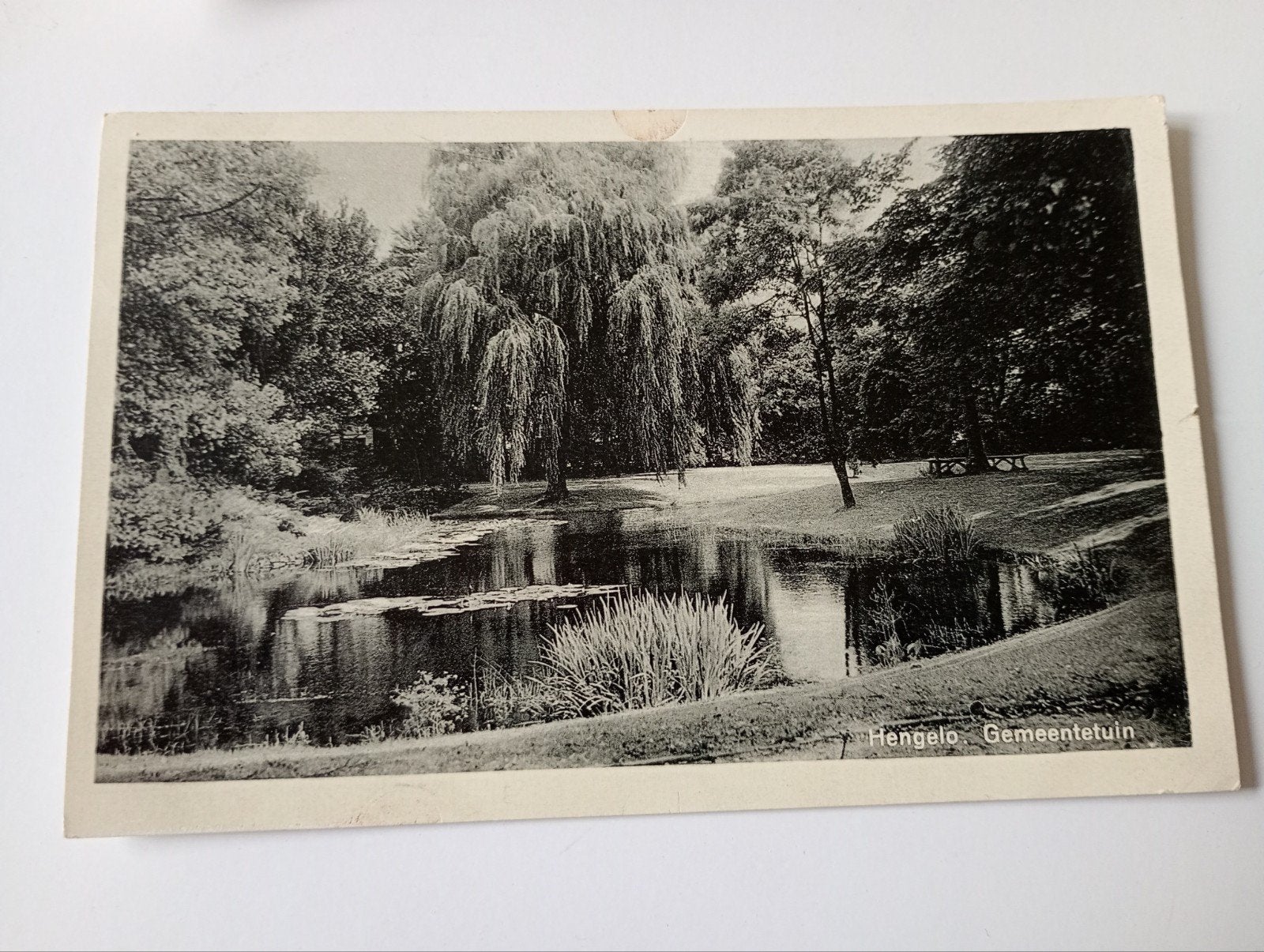 Hengelo Gemeentetuin 1936, Ophalen of Verzenden, 1920 tot 1940, Gelopen, Overijssel