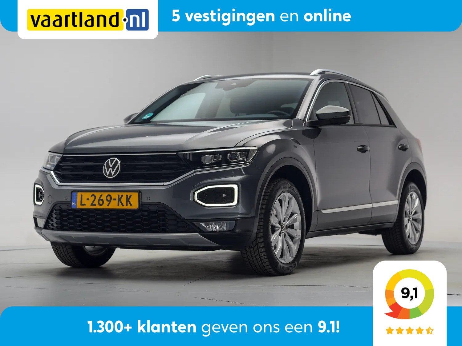 Volkswagen T-Roc 1.5 TSI 150pk Sport Executive Aut. [ Virtua, 1254 kg, 4 cilinders, 150 pk, Bedrijf