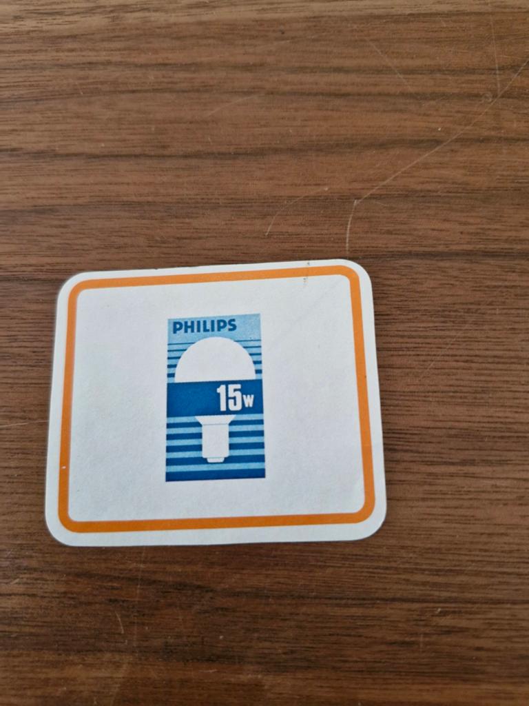 7395 Vintage Philips 15W gloeilamp sticker, Verzamelen, Ophalen of Verzenden