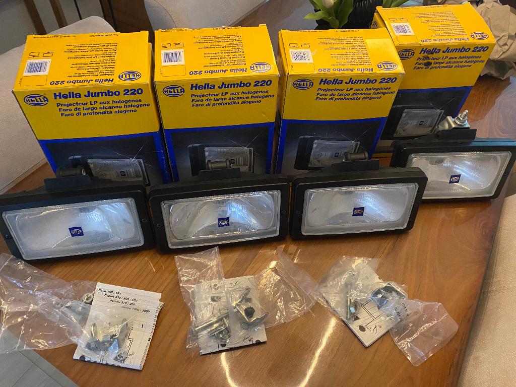 4 NIEUWE HELLA JUMBO 220 VERSTRALERS, Ophalen of Verzenden, Nieuw, Overige merken, Verlichting