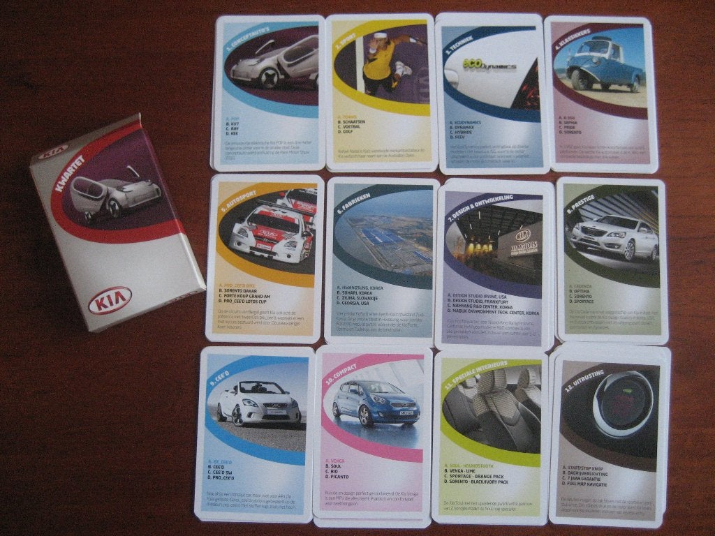 Kia kwartetspel met 12 mooie kwartetten, Ophalen of Verzenden, Nieuw, Kwartet(ten)