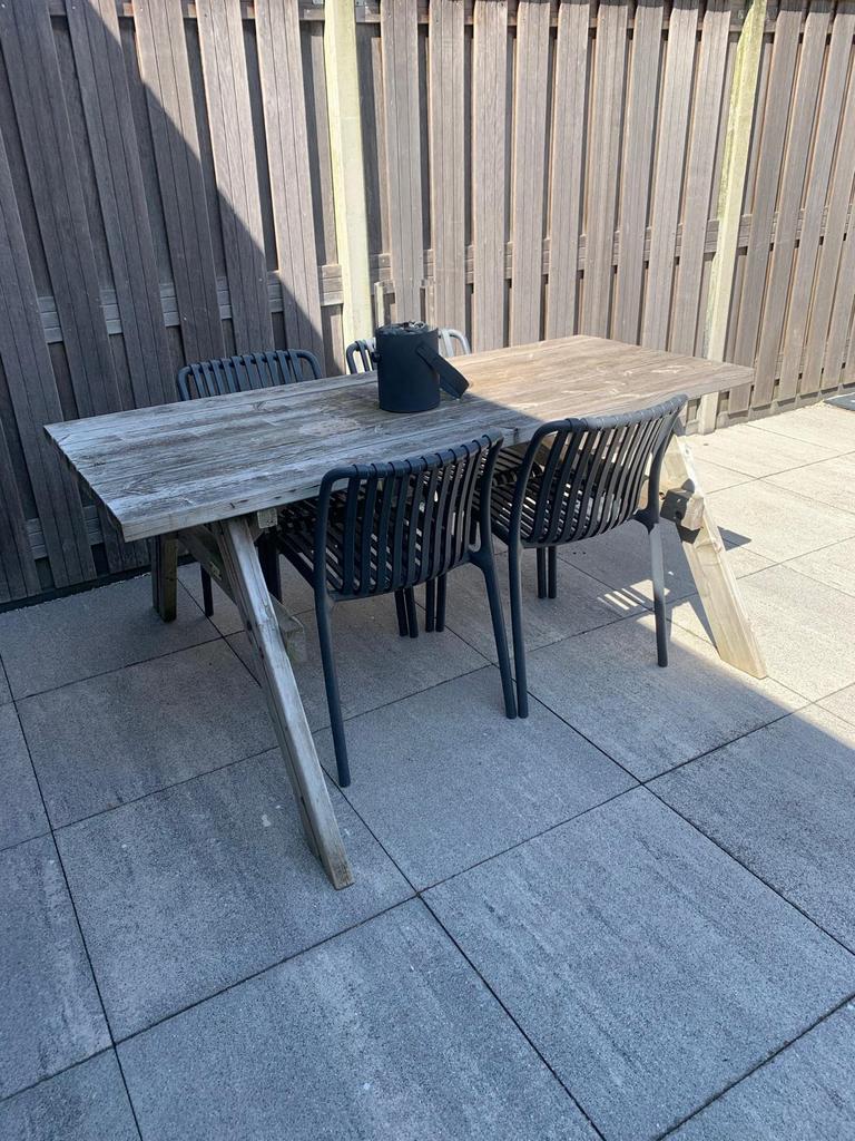 Houten tuintafel Sediamo, Tuin en Terras, Tuintafels, Ophalen, Gebruikt, Rechthoekig, Hout