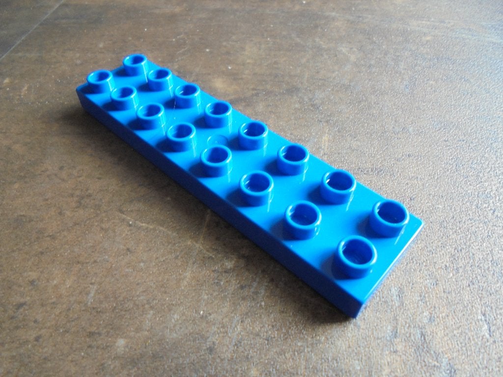 Lego Duplo Plate 2x8 (zie foto's) 4, Ophalen of Verzenden, Gebruikt, Losse stenen, Duplo