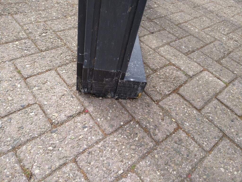 Kozijn met 2 schuifdeuren 4 vakken, Ophalen of Verzenden, Schuifdeur, Glas, 120 cm of meer