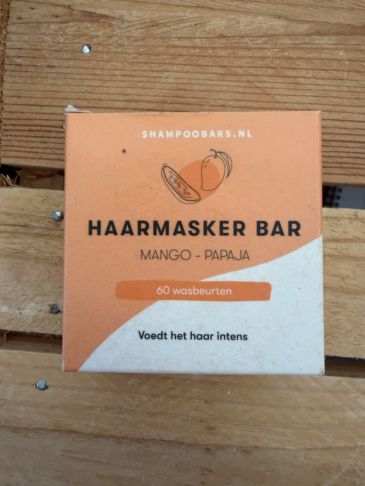 Shampoobars Haarmasker Bar Mango Papaja - Voedt intens, Ophalen of Verzenden, Nieuw, Haarverzorger of -hersteller