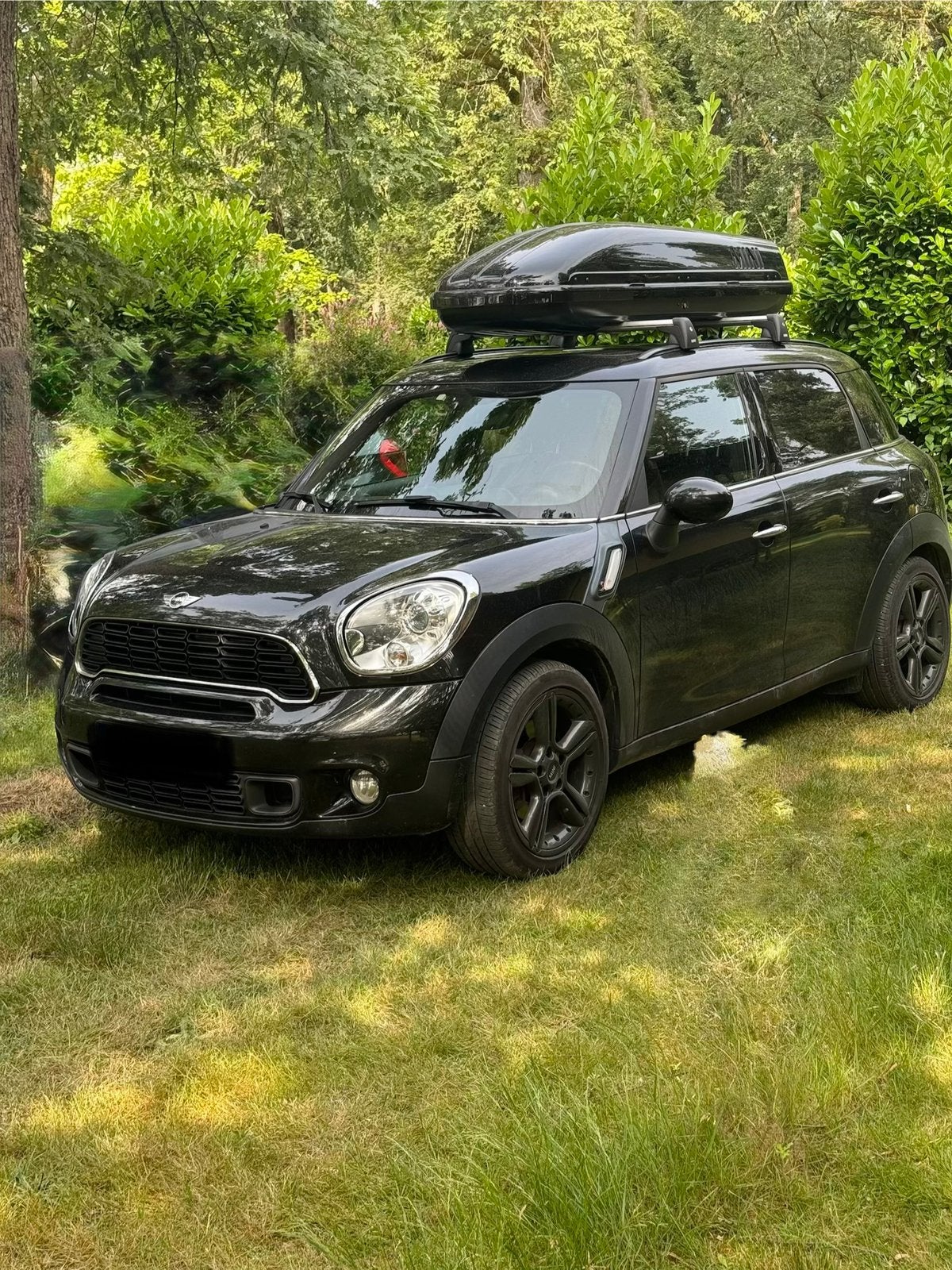 Originele Mini R60 dakdragers met dakkoffer, Ophalen, Zo goed als nieuw