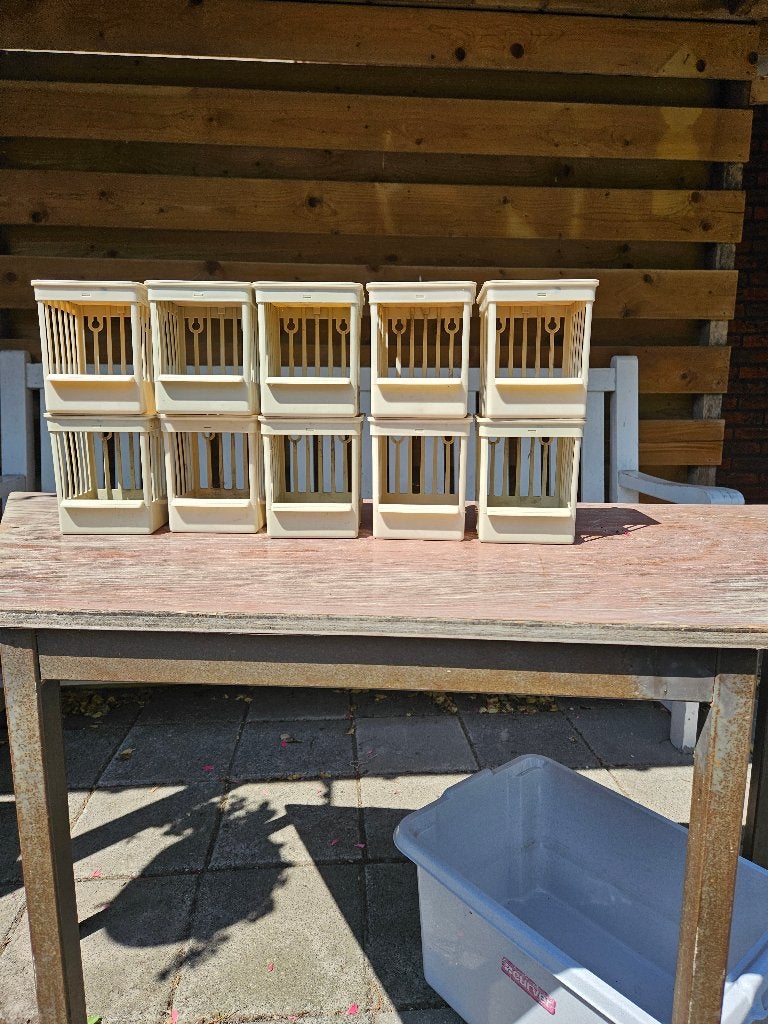 KUNSTSTOF NESTKASTJES TROPISCHE VOGELS, Dieren en Toebehoren, Vogels | Toebehoren, Ophalen, Kooi-accessoires