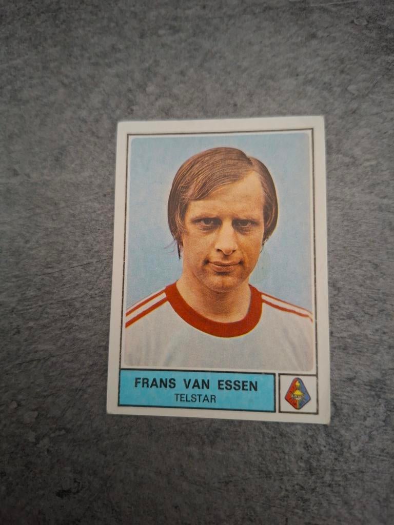 Panini sticker Voetbal 78. Speler Frans van Essen Telstar., Verzenden, Zo goed als nieuw, Sticker