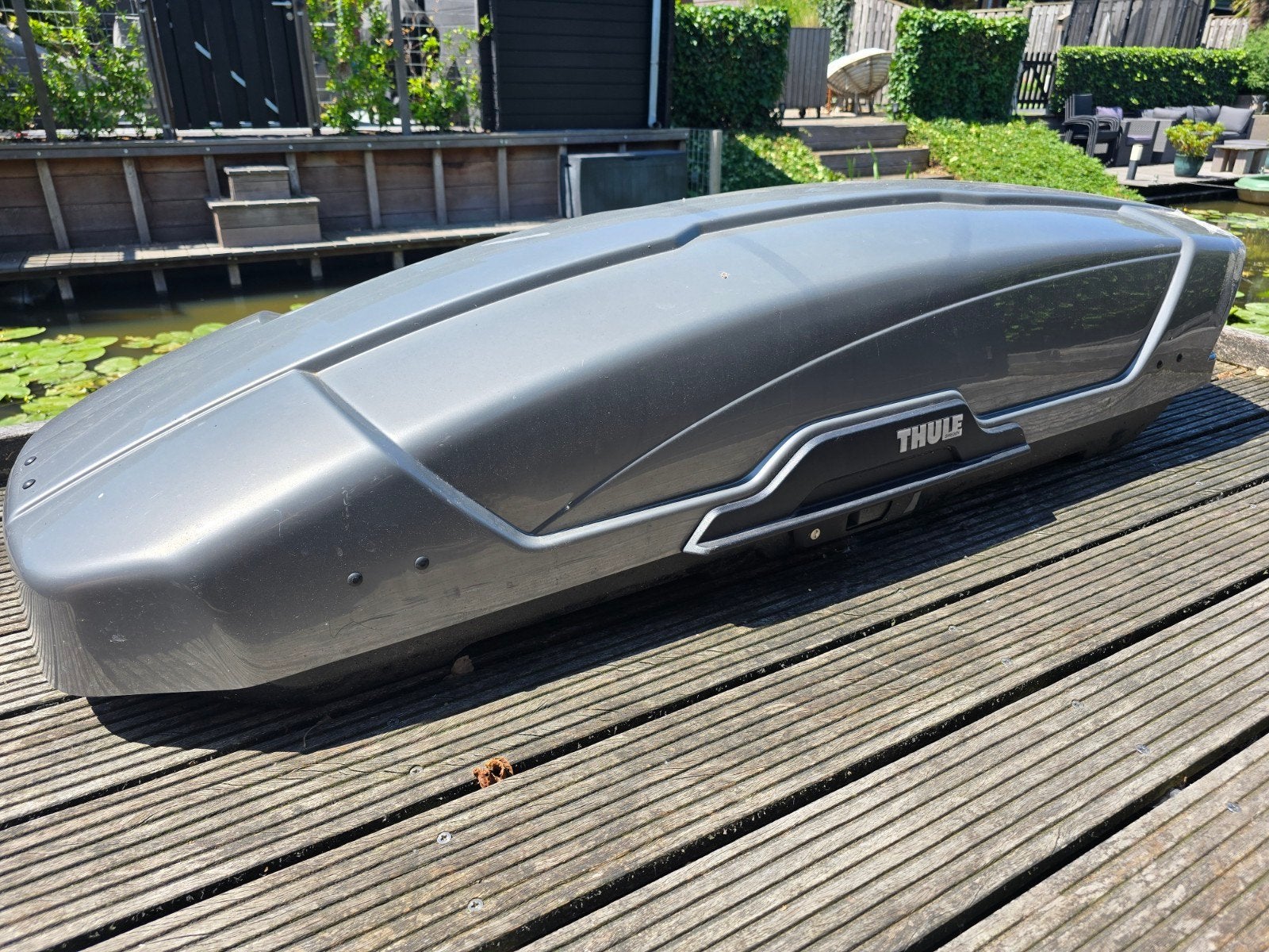 Thule Motion XT Sport dakkoffer Titan Glossy 300 liter, Ophalen, Gebruikt