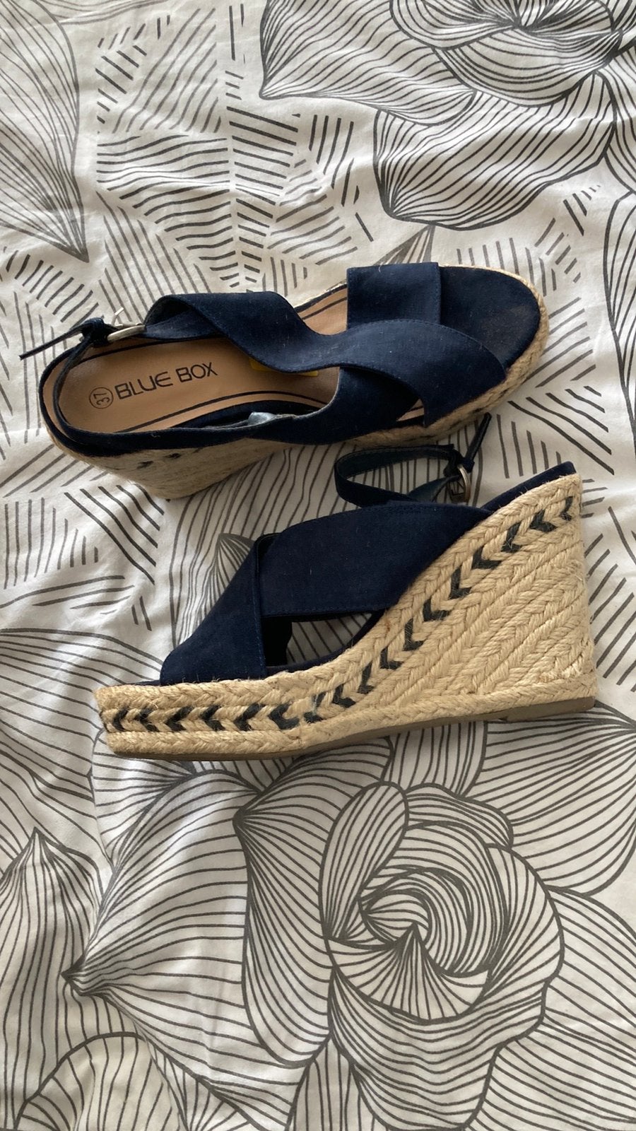 Blauw damesschoenen, Ophalen, Zo goed als nieuw, Blauw, Sandalen of Muiltjes