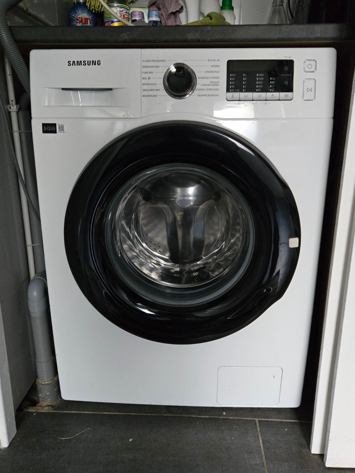 Samsung EcoBubble Wasmachine - 9kg, Energieklasse, Ophalen, 1200 tot 1600 toeren, 8 tot 10 kg, Zo goed als nieuw