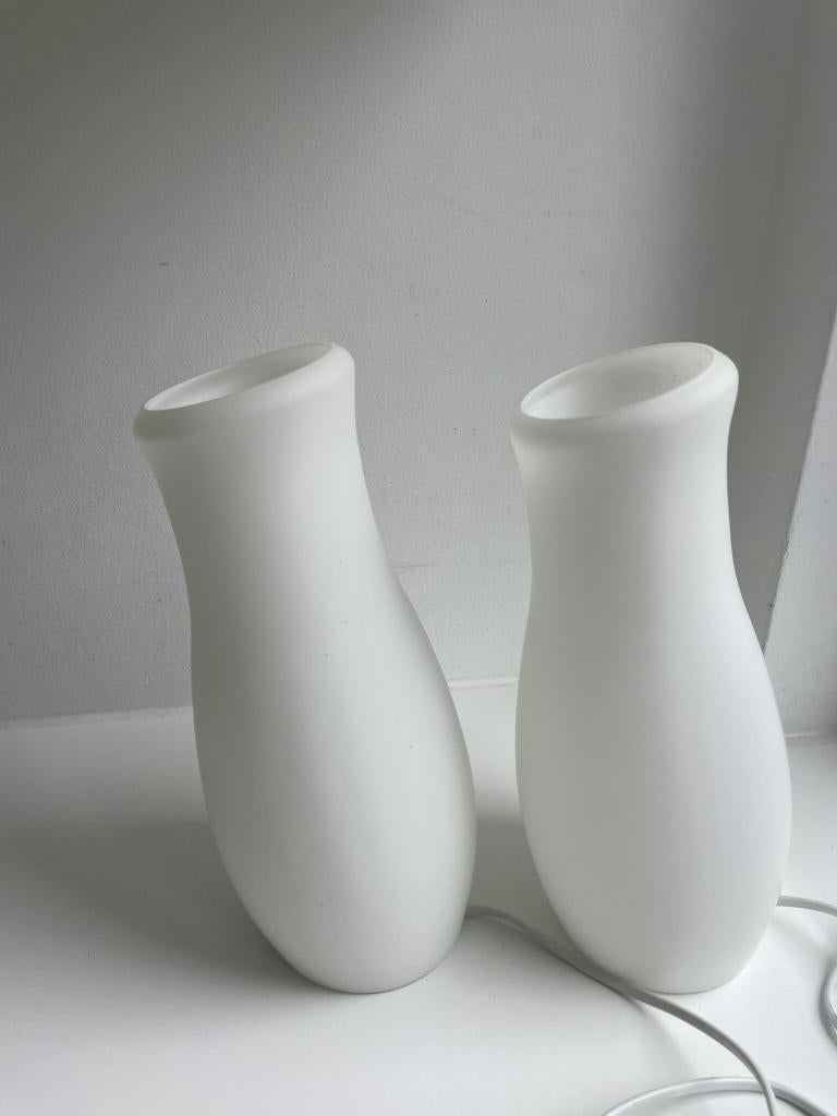 2 mooie staande lampen, Huis en Inrichting, Ophalen, Gebruikt, Glas, Minder dan 100 cm