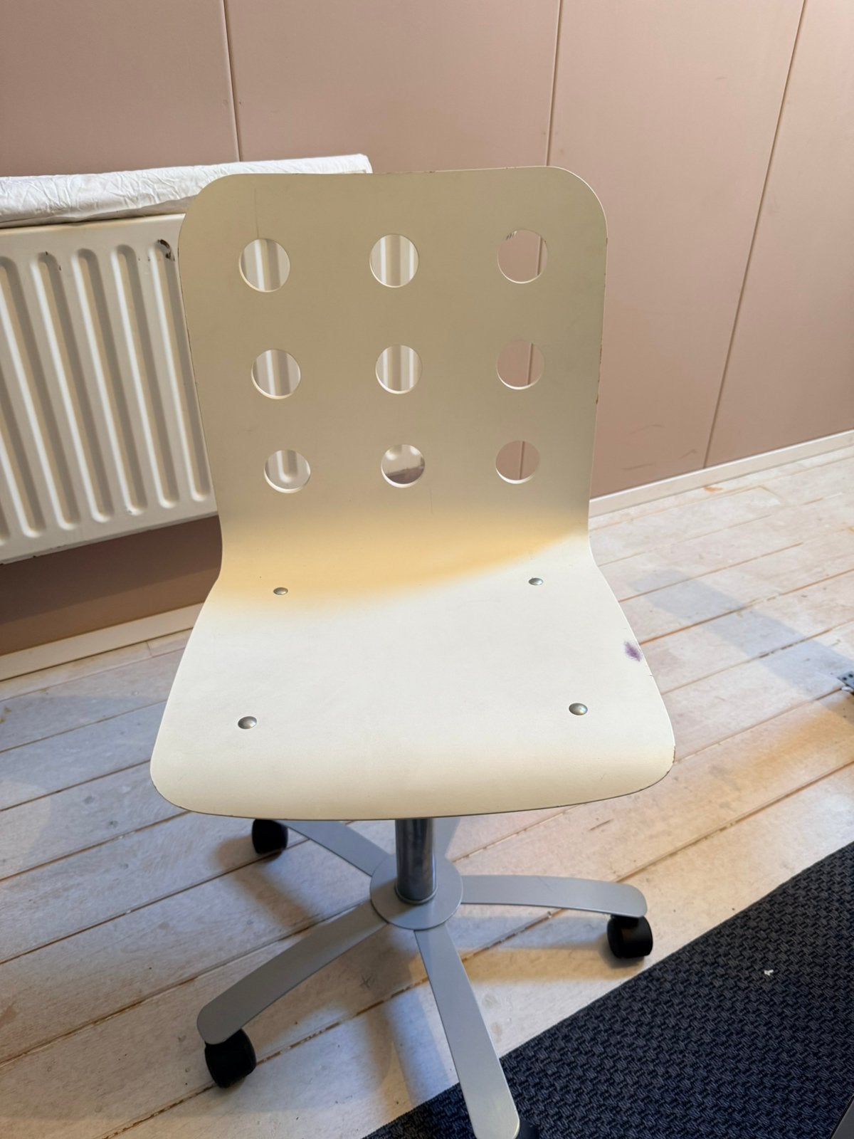 Vintage IKEA JULES bureaustoel – wit, Ophalen, Gebruikt, Wit