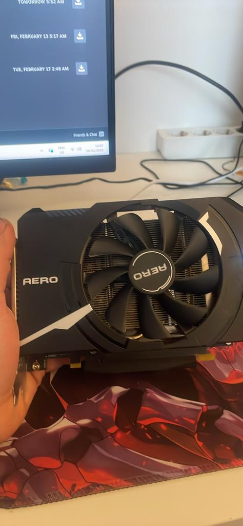 MSI GeForce RTX 3050 AERO ITX 8G, Computers en Software, Videokaarten, Ophalen, Gebruikt, HDMI, GDDR6