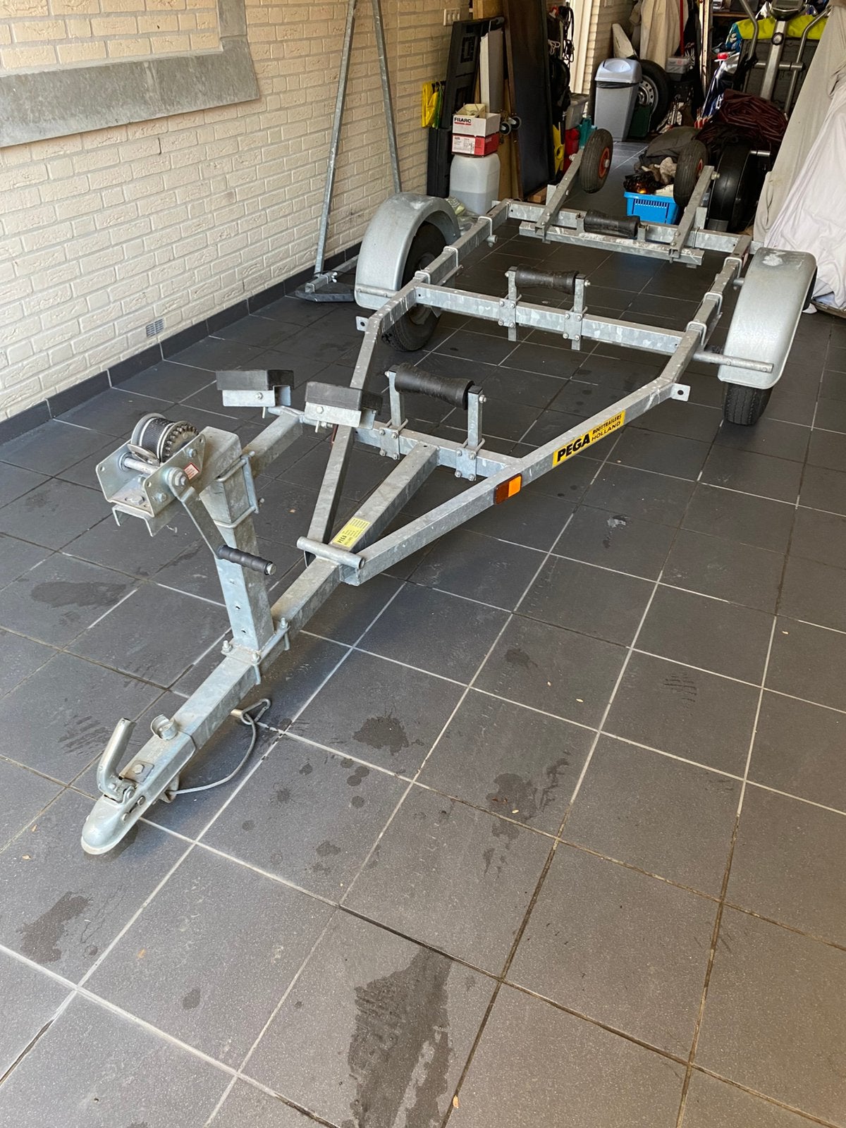 Boot trailer, Ophalen, Gebruikt