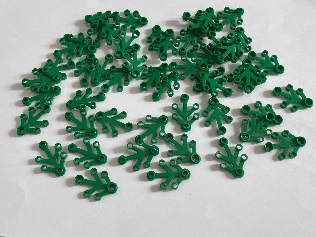 Partij 50x nieuwe kleine Lego bladeren in diverse kleuren, Overige thema's, Lego, Nieuw, Ophalen of Verzenden