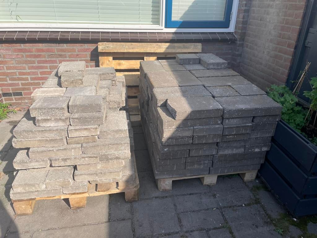 Terrastegels af te halen, Ophalen, Beton, Terrastegels