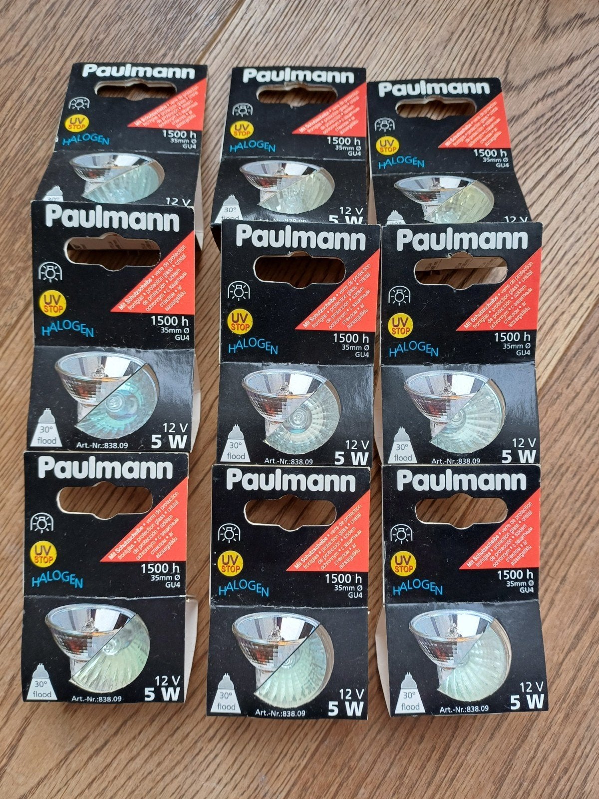 9x Paulman 35mm. halogeenlamp GU4 fitting, Paulmann, Nieuw, Ophalen of Verzenden, Minder dan 10 watt