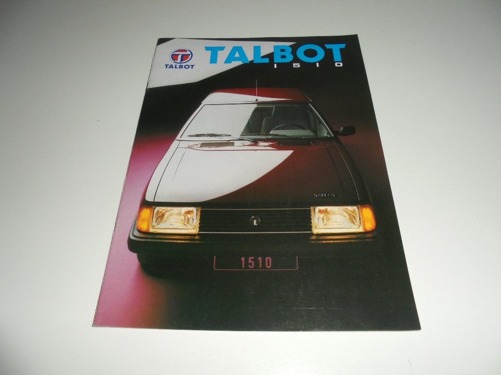 brochure Talbot 1510 modellen 1982, Ophalen of Verzenden, Nieuw, Overige merken