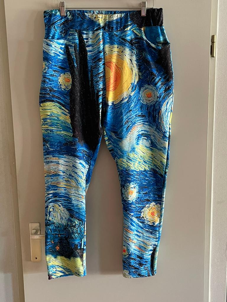 Peet: Van Gogh print Thombiq stretch broek tot maat 46/48, Ophalen of Verzenden, Zo goed als nieuw, Broek of Spijkerbroek