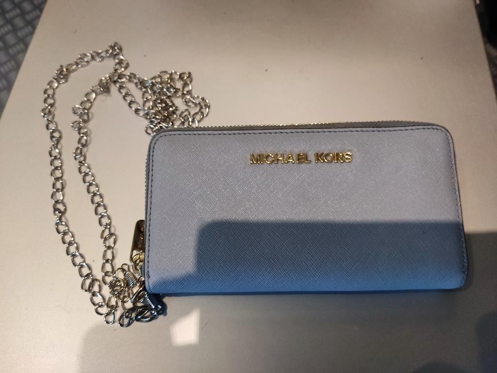 Purse, baby blue by Michael Kors, Sieraden, Tassen en Uiterlijk, Tassen | Damestassen, Ophalen of Verzenden, Zo goed als nieuw