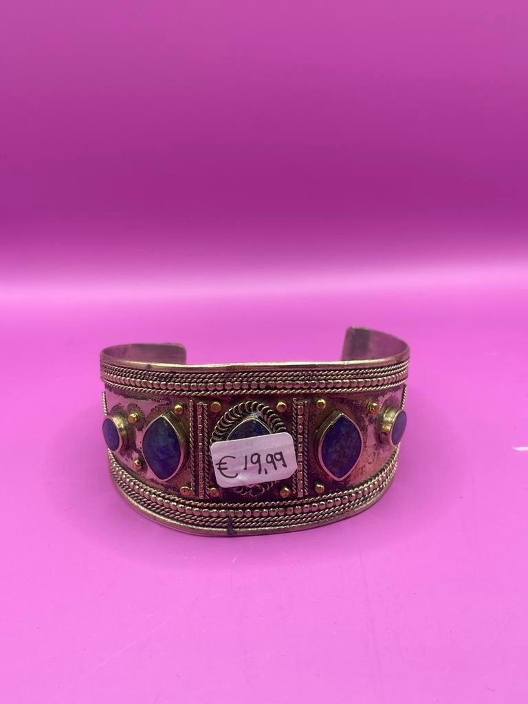 Armband lapis lazuli afghanistan, Sieraden, Tassen en Uiterlijk, Antieke sieraden, Ophalen of Verzenden, Overige materialen, Ketting