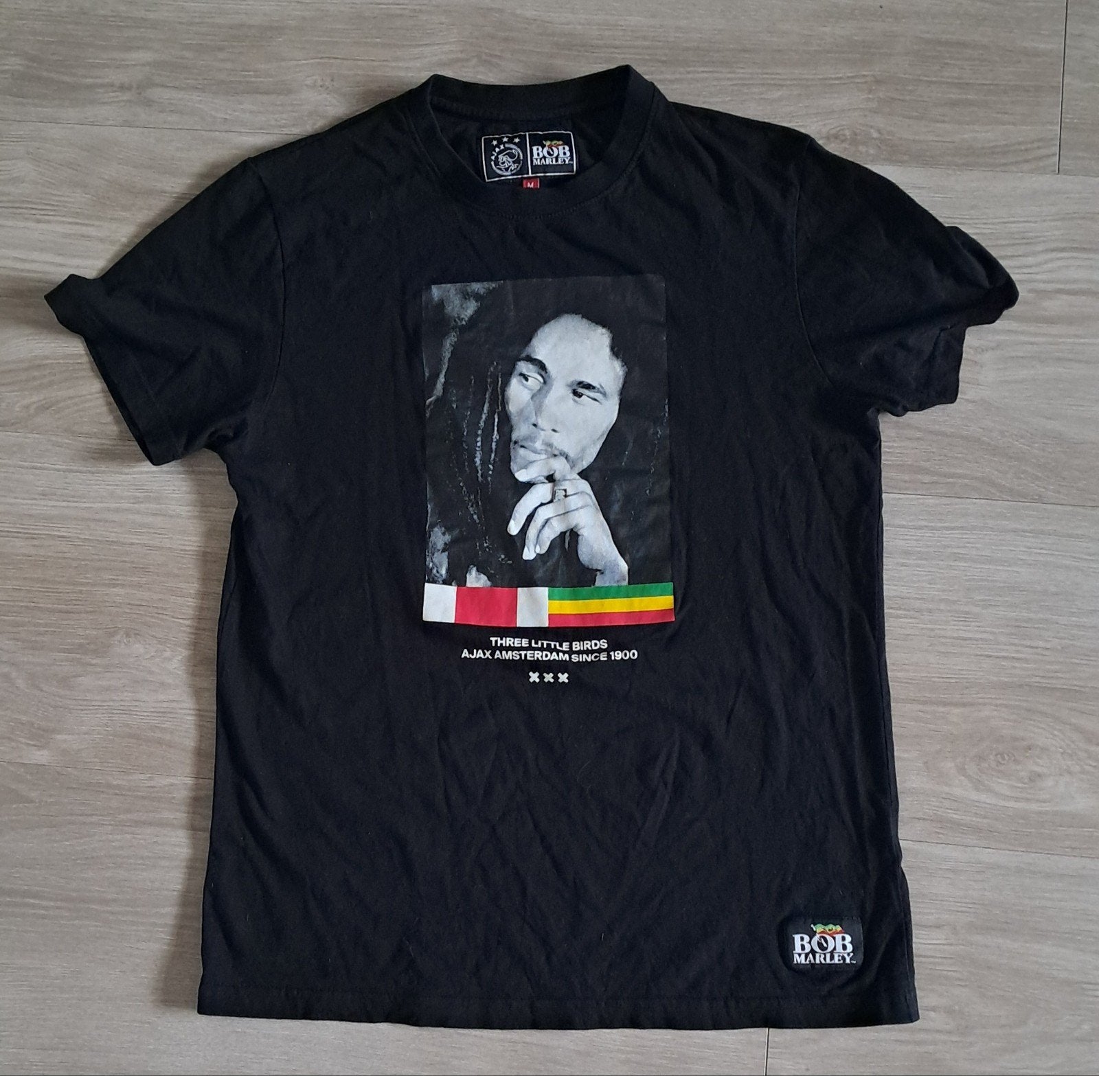Bob Marley T-shirt - Three Little Birds - Ajax Amsterdam, Ophalen of Verzenden, Zo goed als nieuw, Ajax, Shirt