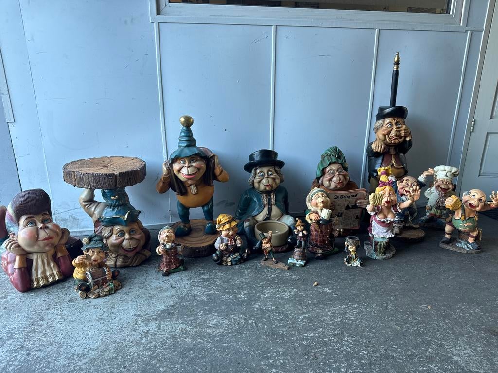 Originele Laaf familie beelden van de Efteling, Ophalen, Gebruikt, Beeldje of Poppetje