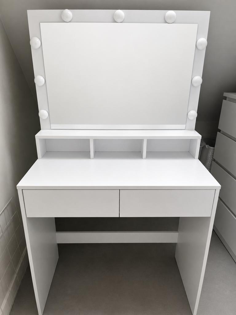 Make up tafel met spiegel, Ophalen, Zo goed als nieuw, 100 tot 150 cm, Minder dan 100 cm