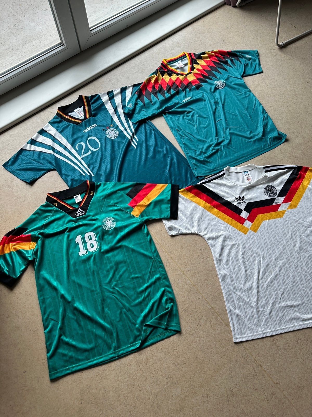 Duitsland Retro Shirts 1990/1992/1994/1996, Maat XL, Verzenden, Nieuw