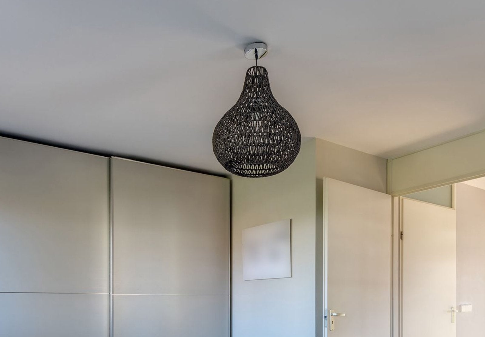 Slaapkamer lamp Zuiver, Ophalen of Verzenden, Zo goed als nieuw, Natuurlijk materiaal, E27 (groot)