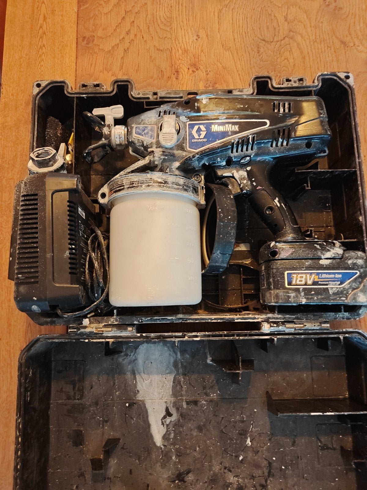 Graco MiniMAX ariless verfspuit, Ophalen of Verzenden, Gebruikt, Verfspuit of Verfpomp