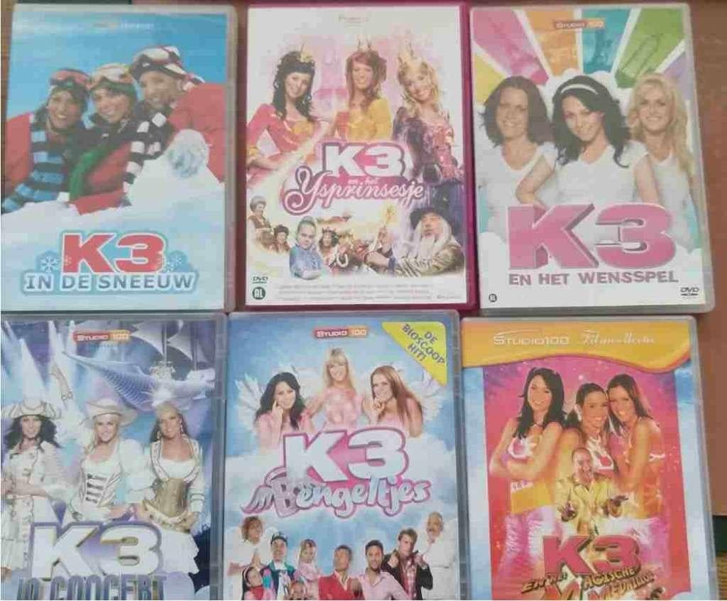 K3 - CD 's DVD 's  - hoeft niet in 1 koop, Ophalen of Verzenden, Zo goed als nieuw, Pop