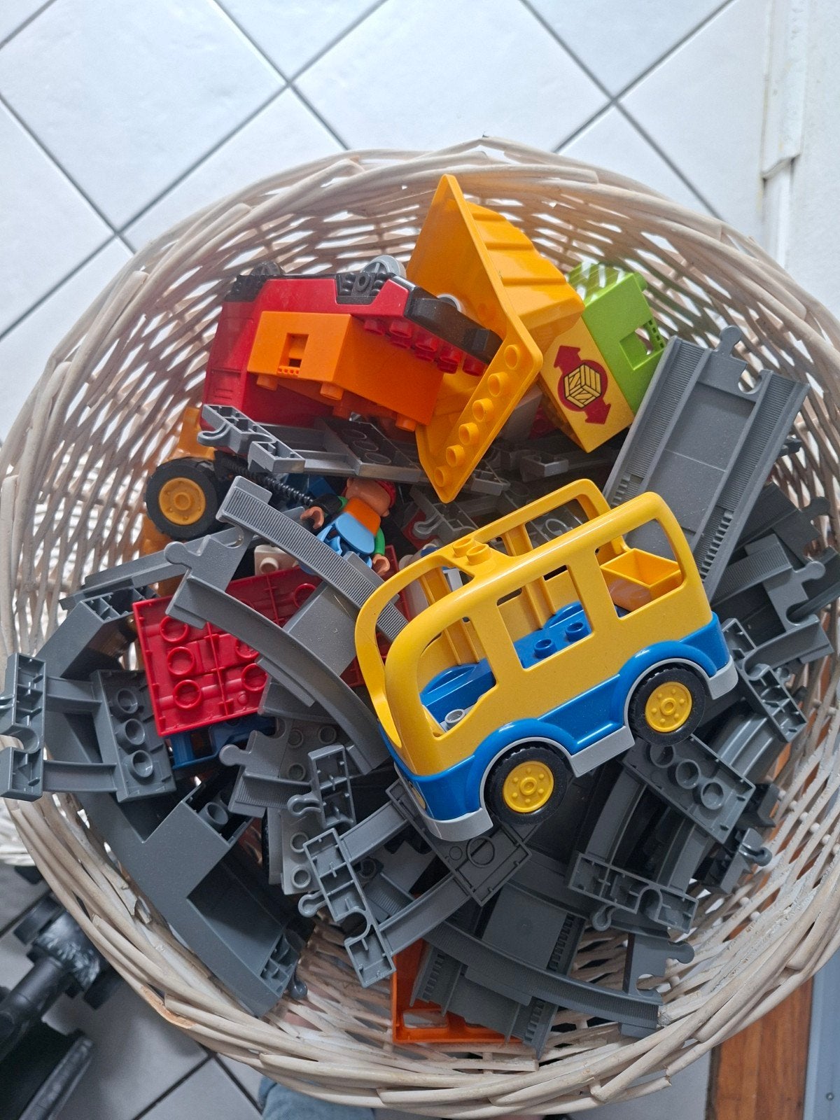 Veel duplo met elektrische trein, Kinderen en Baby's, Ophalen, Zo goed als nieuw, Overige typen, Duplo