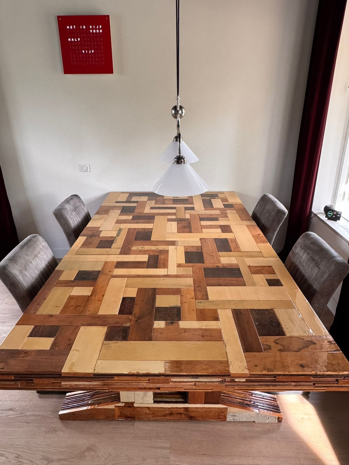 Eettafel / Vergadertafel Piet Hein Eek, Ophalen, Rechthoekig, 200 cm of meer