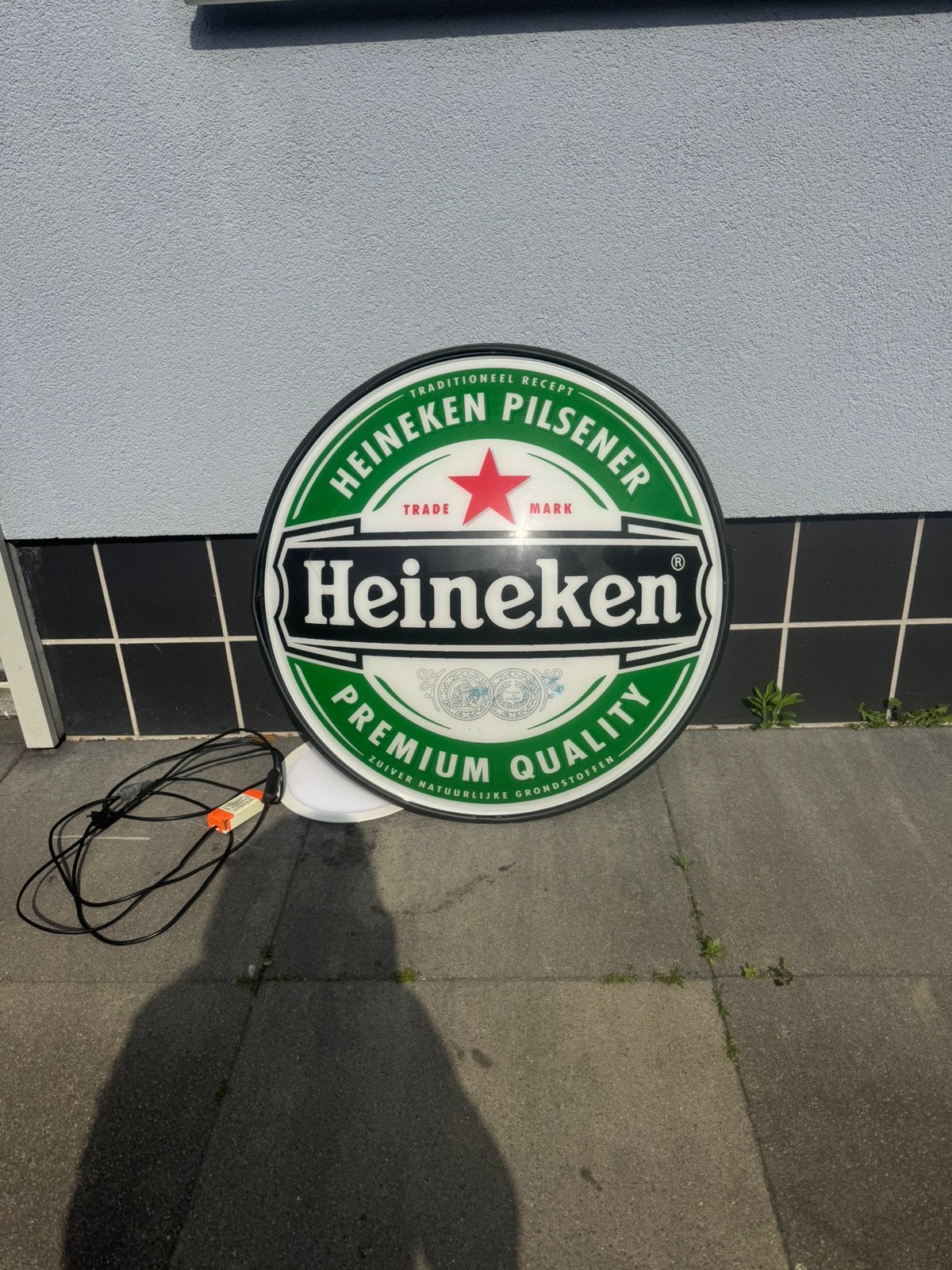 Te koop, Ophalen of Verzenden, Zo goed als nieuw, Reclamebord, Plaat of Schild, Heineken