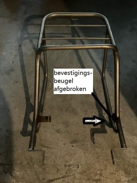 2 x Zundapp bagagerek o.a. type 529., Fietsen en Brommers, Brommeronderdelen | Zundapp, Ophalen of Verzenden, Gebruikt, Overige typen