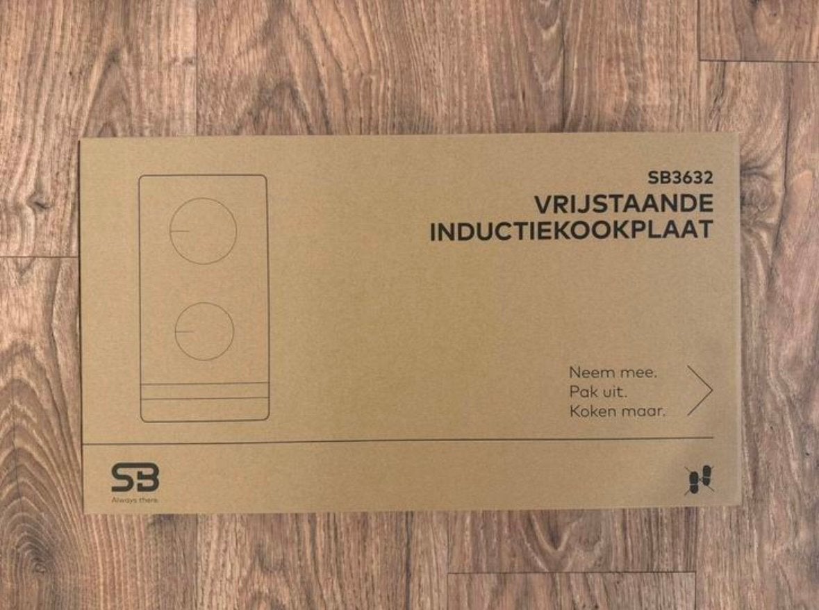 SB Electronics SB3632 Inductiekookplaat vrijstaand, Nieuw, 3 kookzones of minder, Ophalen of Verzenden, Inductie
