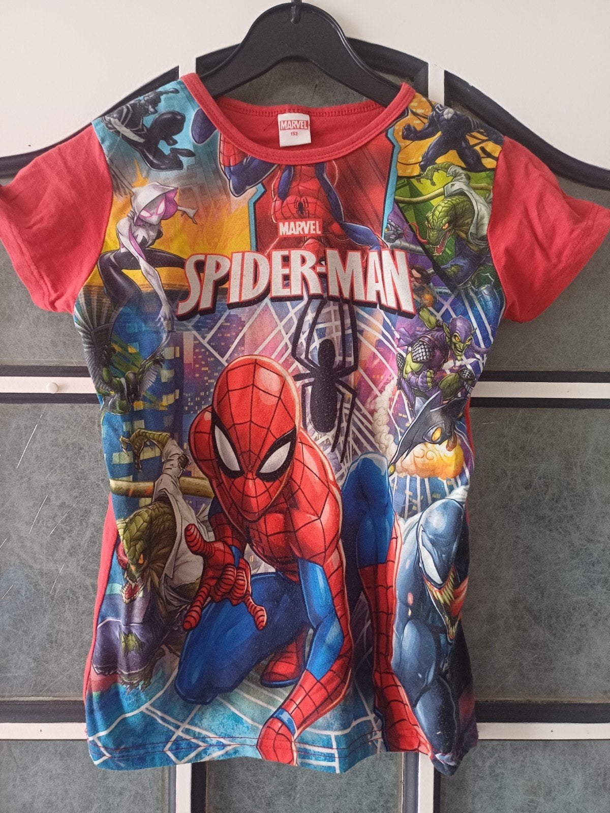 Rood Spiderman shirt, maat 152, Ophalen of Verzenden, Jongen, Shirt of Longsleeve