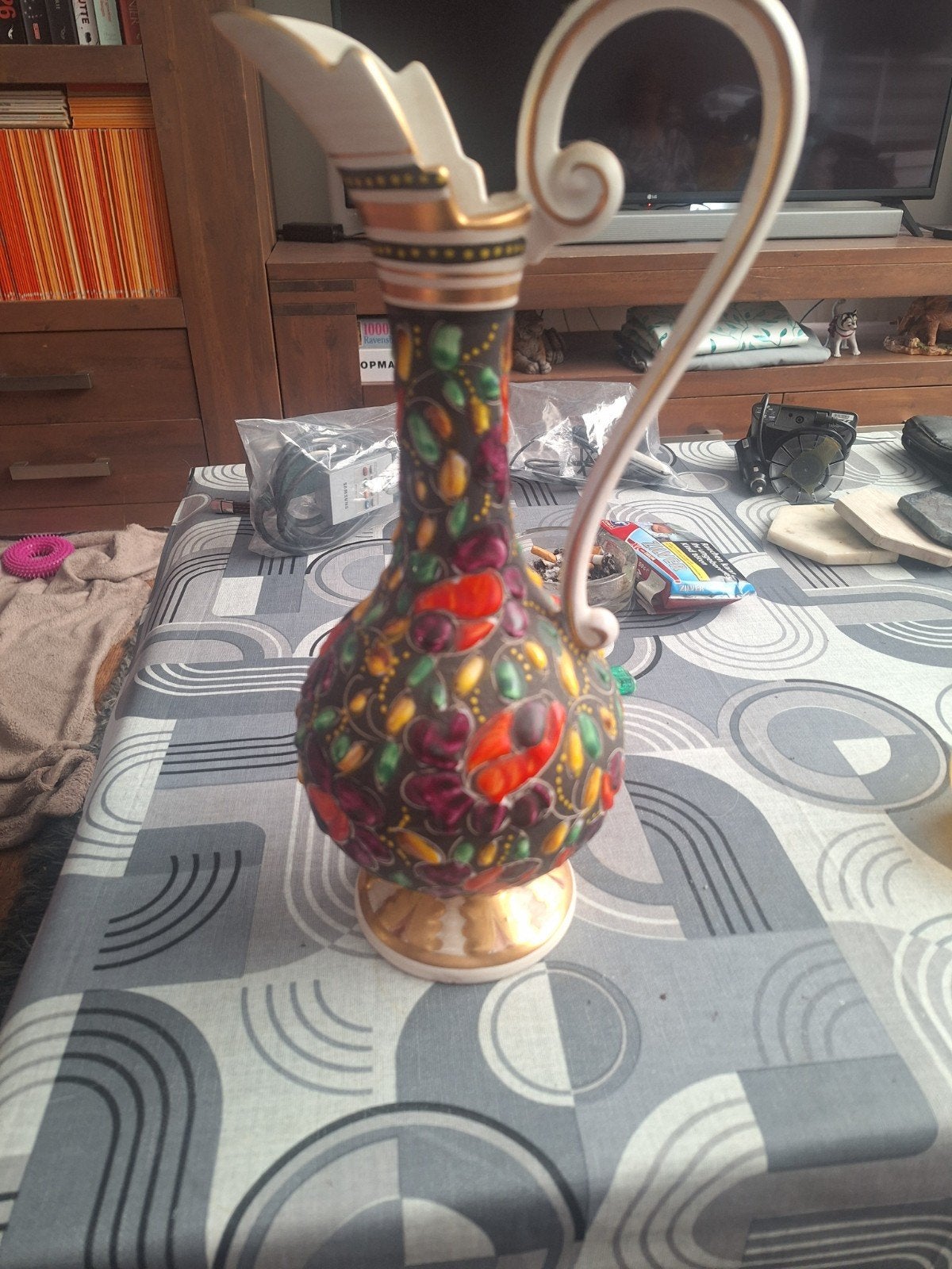 Vintage H. Bequet Quaregnon vaas - Made in Belgium, Antiek en Kunst, Ophalen of Verzenden
