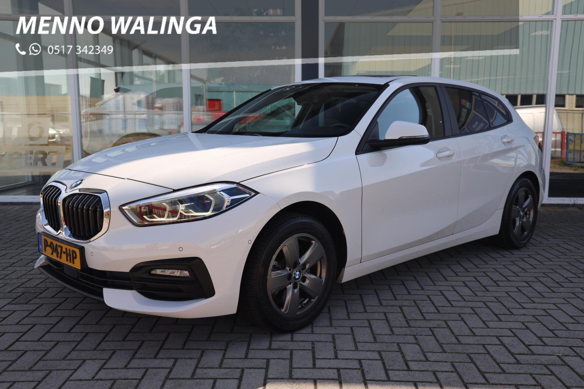 BMW 1-serie 118i Business Edition|Panorama|Navi|Apple carpla, Gebruikt, Wit, Origineel Nederlands, Bedrijf