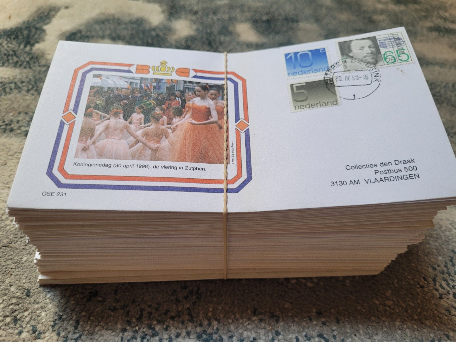 137 stuks FDC Koningshuis zonder adres verzameling, Ophalen, Nederland