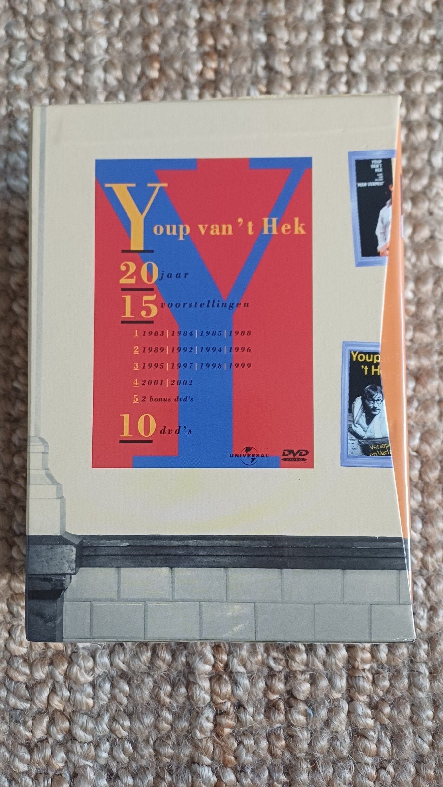 Youp van 't Hek 20 Jaar - 10 DVD box  met 15 shows, Alle leeftijden, Ophalen of Verzenden, Gebruikt, Stand-up of Theatershow