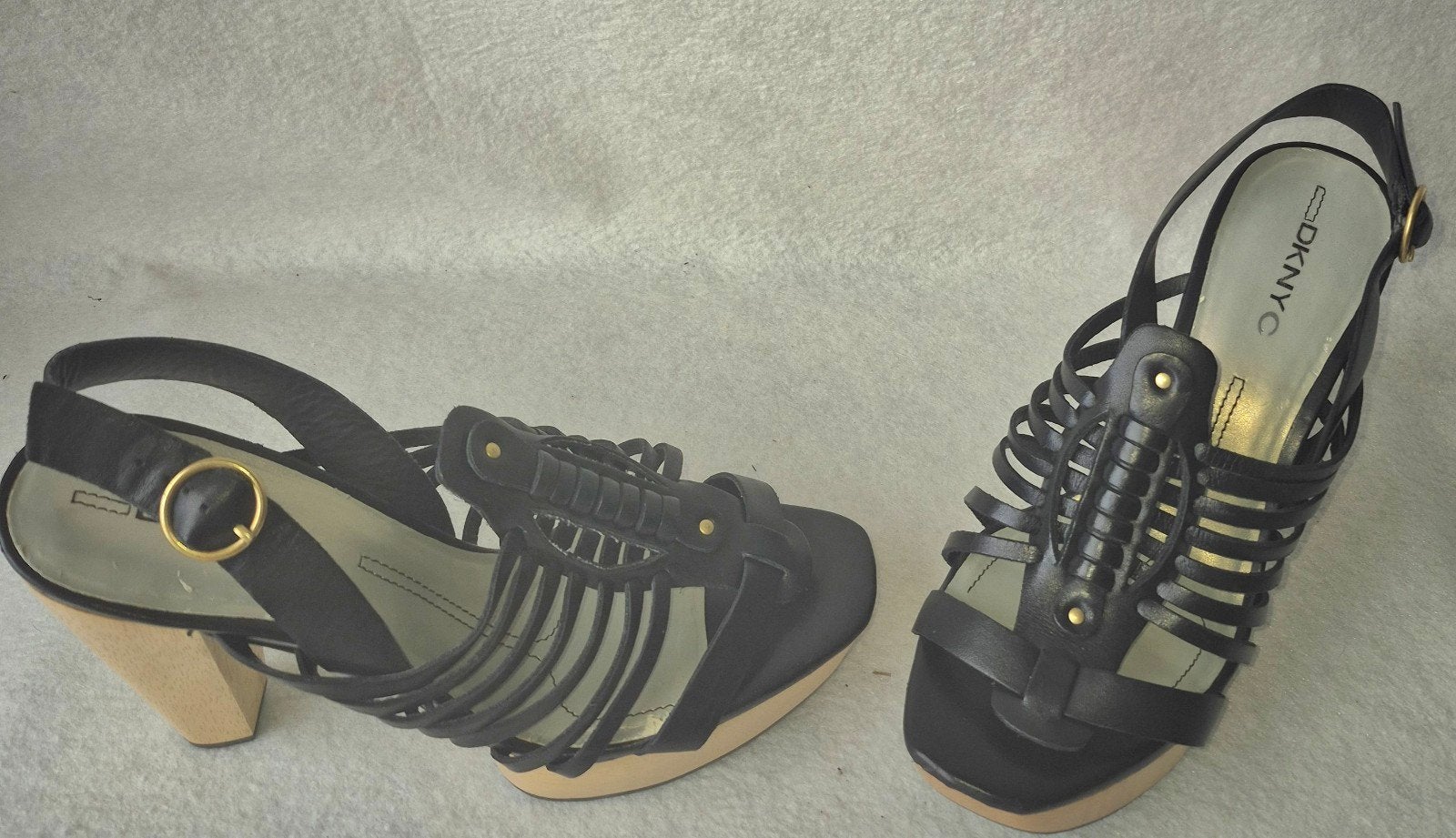 NIEUWE DKNYC Zwarte Sandalen met Hoge Hak, Ophalen, Zwart, DKNYC, Nieuw