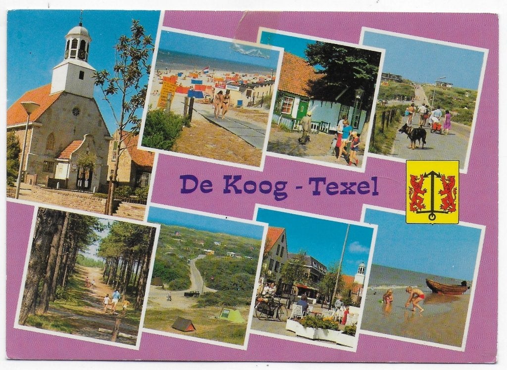 De Koog Texel gelopen Ansichtkaart (B2430 ), Ophalen of Verzenden, 1980 tot heden, Gelopen, Waddeneilanden