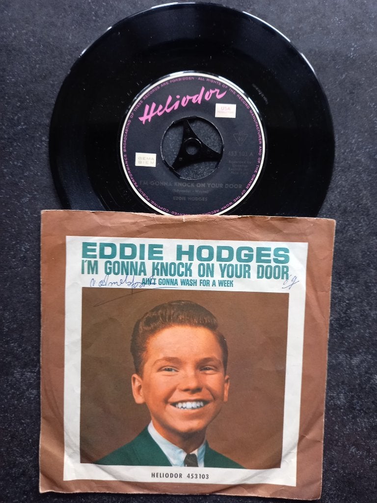 Eddie Hodges - I'm gonna knock on your door 1961, Cd's en Dvd's, Gebruikt, 7 inch, Ophalen of Verzenden, Overige typen