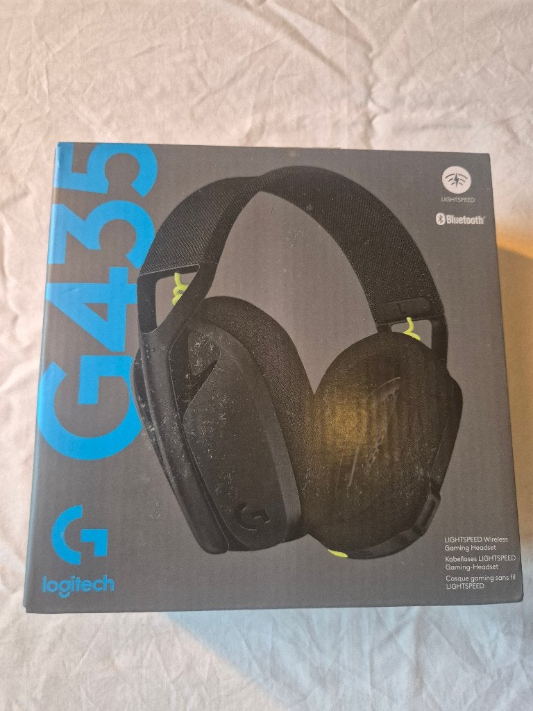 Draadloze Logitech Gaming Koptelefoon G435, Verzenden, Zo goed als nieuw, Zwart, Bluetooth
