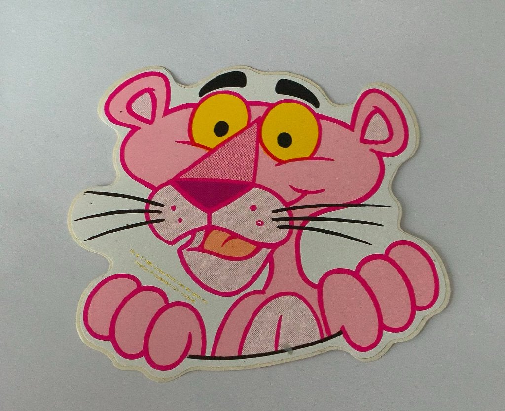 Sticker Roze Panter, Ophalen of Verzenden, Zo goed als nieuw, Strip of Tekenfilm