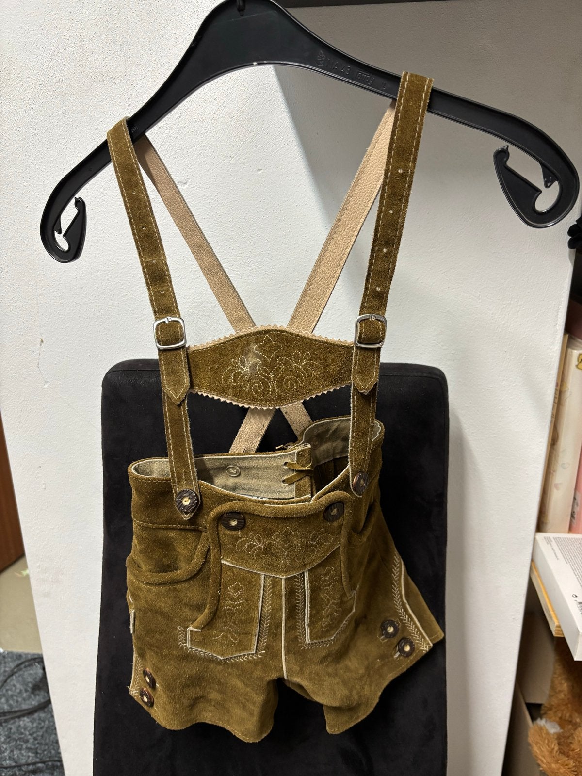 Lederhose Isar Trachten maat 92, echt leer, Ophalen of Verzenden, Gedragen, Overige maten, Bruin
